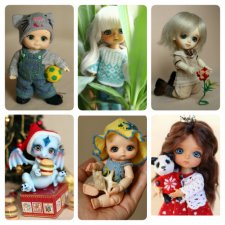 Коллажики - все мои малыши BJD
