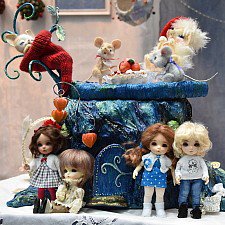 Малыши на выставке "Искусство куклы" 2017, много фото