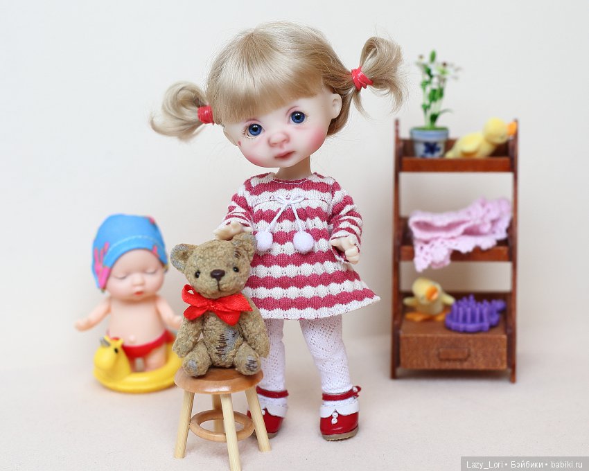 Мишку нужно искупать — Куклы Nikki Britt (Никки Бритт): авторские BJD (БЖД)