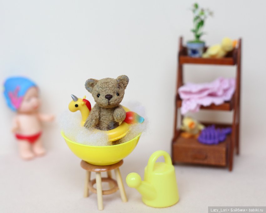 Мишку нужно искупать — Куклы Nikki Britt (Никки Бритт): авторские BJD (БЖД)