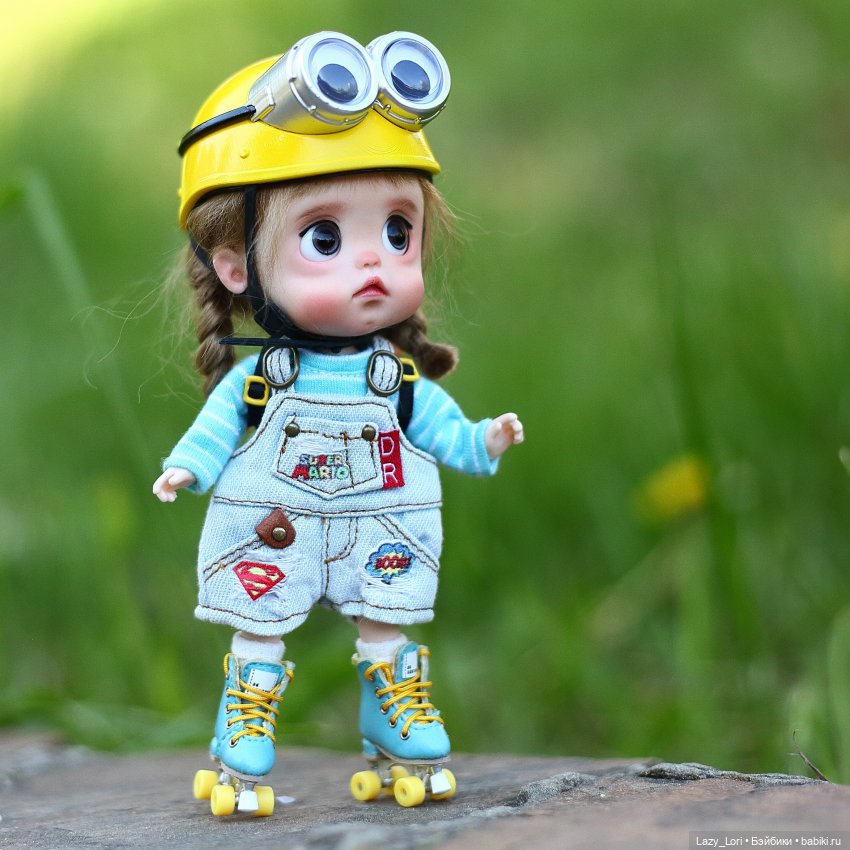 Мия, лето, ролики — Куклы и тела Obitsu 11 (Ob11): гибриды (фото 6)