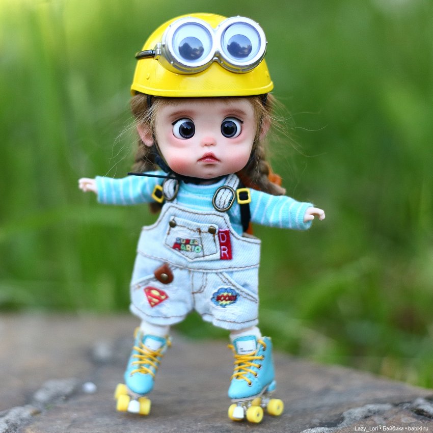 Мия, лето, ролики — Куклы и тела Obitsu 11 (Ob11): гибриды