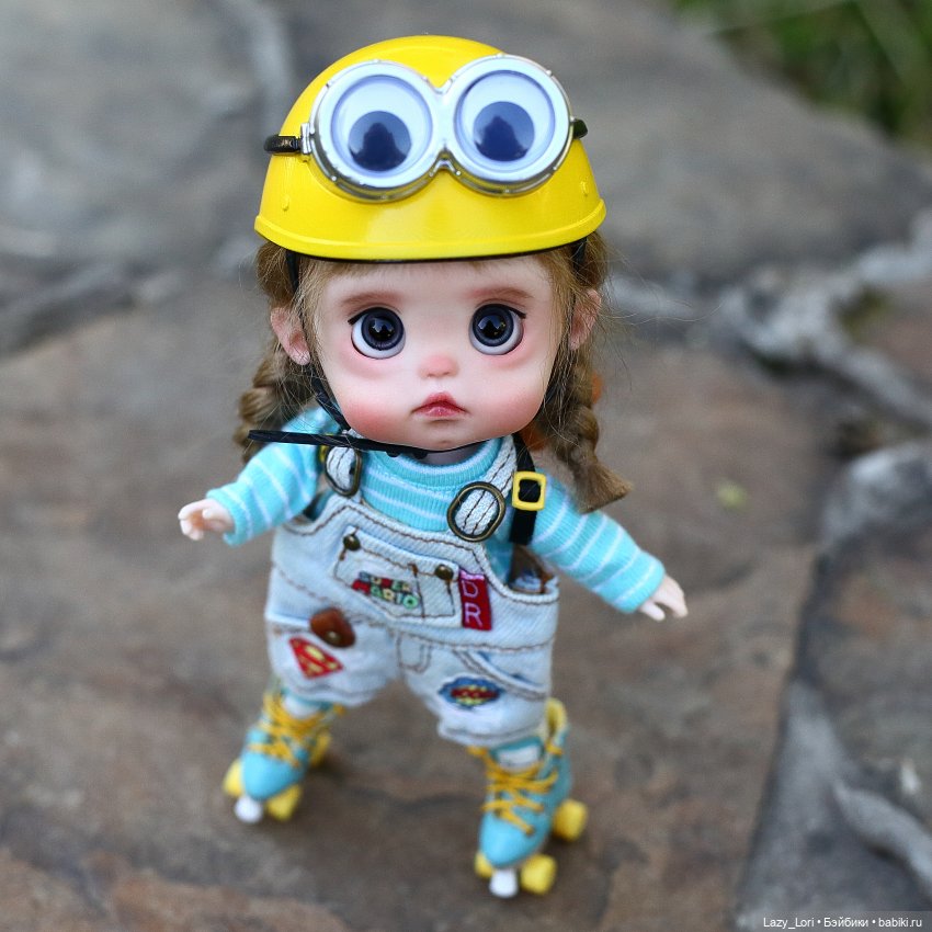 Мия, лето, ролики — Куклы и тела Obitsu 11 (Ob11): гибриды (фото 8)