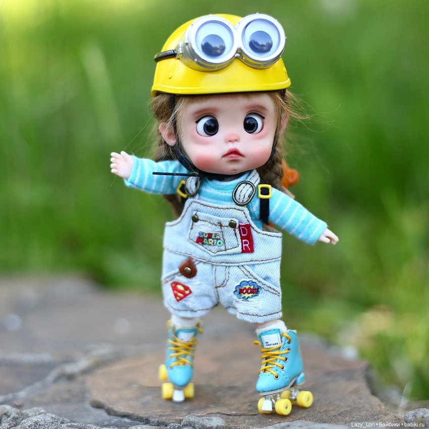 Мия, лето, ролики — Куклы и тела Obitsu 11 (Ob11): гибриды (фото 2)