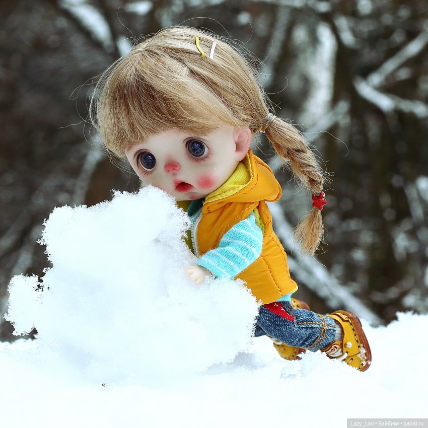 Зимние радости — Домашние фото авторских кукол: личные коллекции (фото 3)