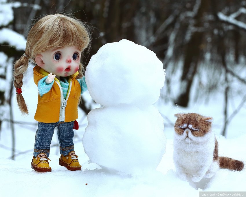 Зимние радости — Домашние фото авторских кукол: личные коллекции (фото 7)