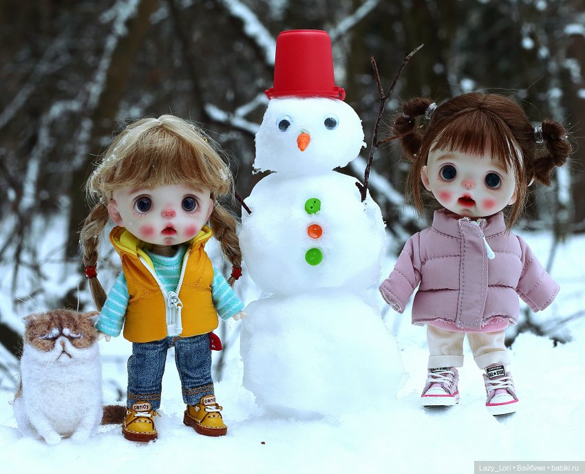 Зимние радости — Домашние фото авторских кукол: личные коллекции