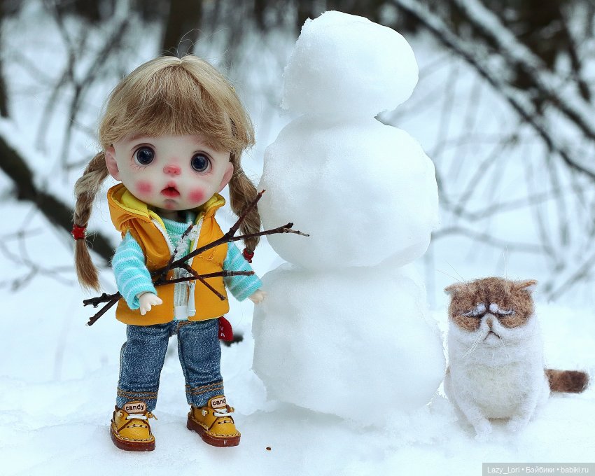 Зимние радости — Домашние фото авторских кукол: личные коллекции (фото 10)