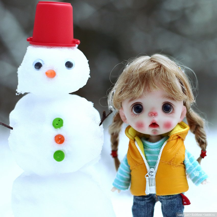 Зимние радости — Домашние фото авторских кукол: личные коллекции