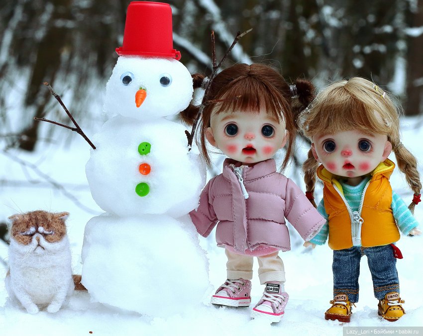 Зимние радости — Домашние фото авторских кукол: личные коллекции
