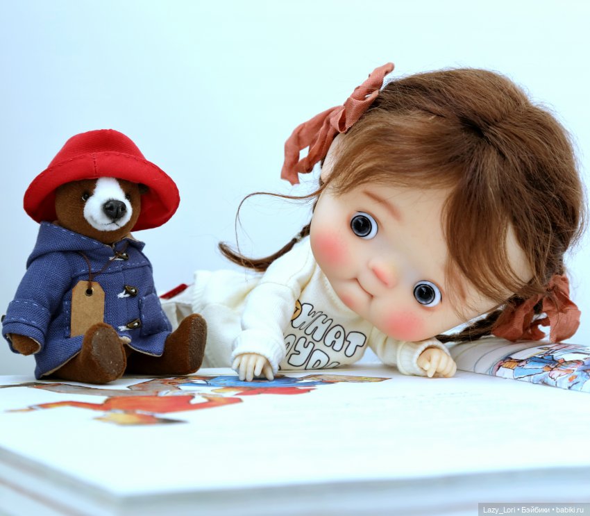 Ника и Паддингтон | Бэйбики Ника и Паддингтон — Авторские куклы BJD (БЖД) у нас дома: фото (фото 2)