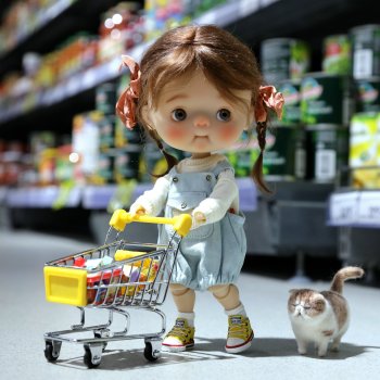 Фото кукол в общественных местах: от парка до магазина