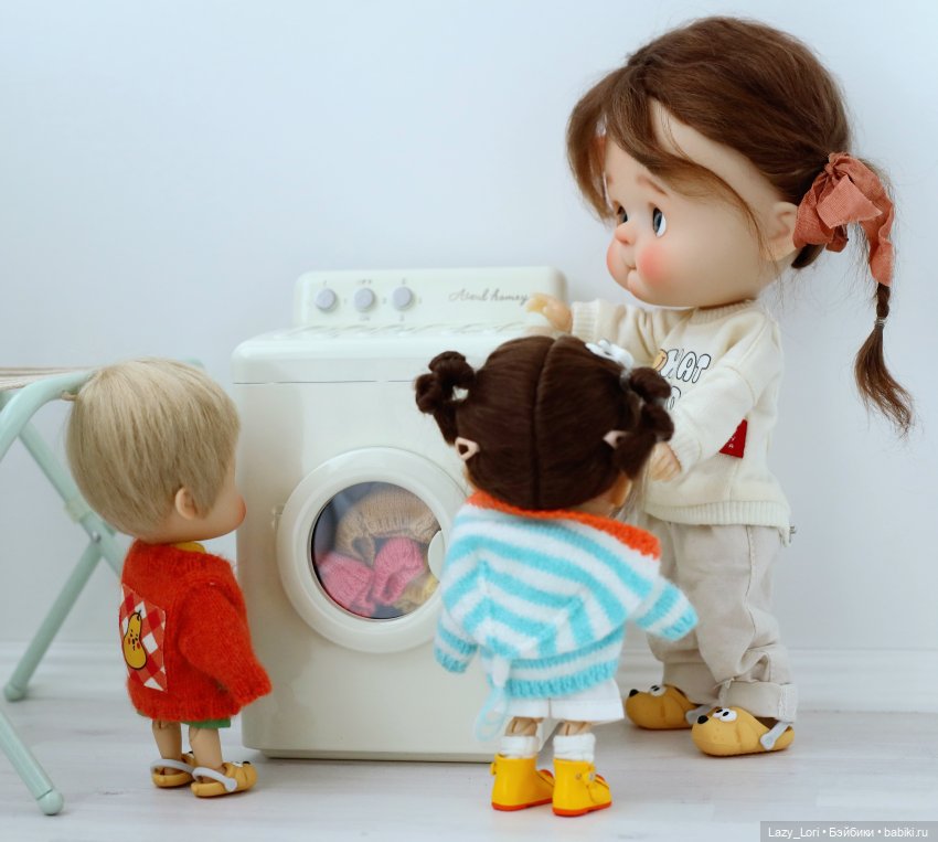 Большая стирка — Куклы Qbaby (Кьюбейби) Rodgerdoll: для тела Ob11 (фото 9)