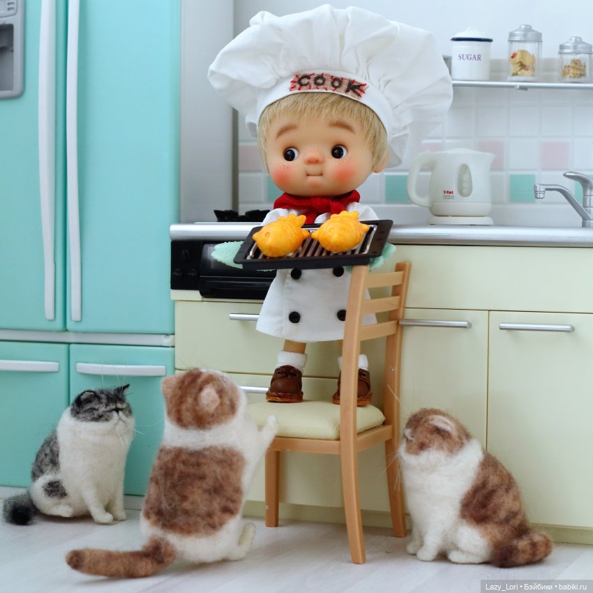 Про рыбов и котиков — Куклы Qbaby (Кьюбейби) Rodgerdoll: для тела Ob11 (фото 4)