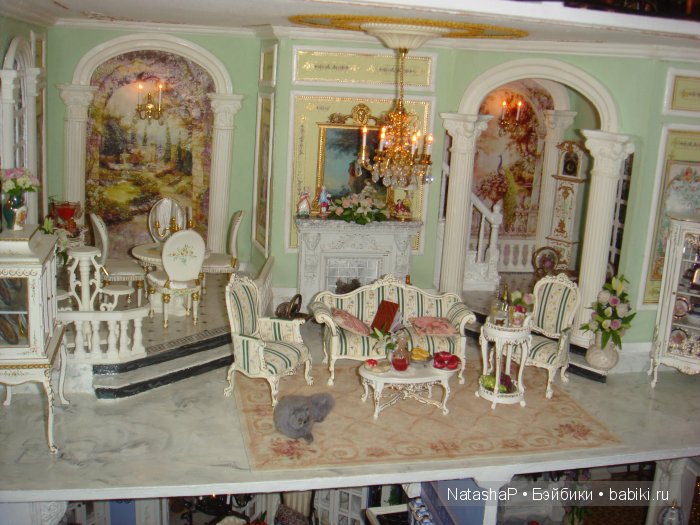 Мой дом мечты. Кукольная миниатюра в масштабе 1:12 гостиная