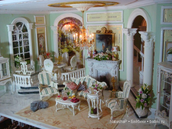Мой дом мечты. Кукольная миниатюра в масштабе 1:12 гостиная (фото 2)