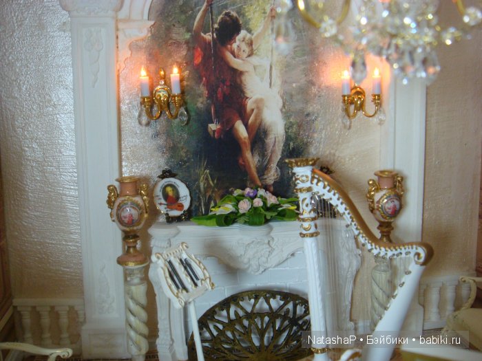 Мой домик мечты. Кукольная миниатюра в масштабе 1:12 музыкальный салон