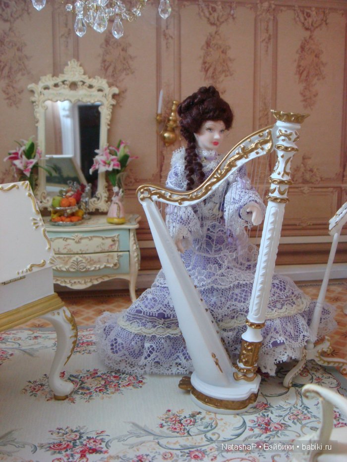 Мой домик мечты. Кукольная миниатюра в масштабе 1:12 музыкальный салон