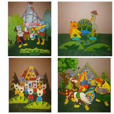 Советская дидактическая игрушка сказки ПО "ЛЕНИГРУШКА"