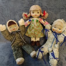 Алёнки три сестрички. Куколки Московского завода игрушек "Кругозор"