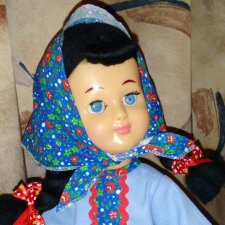 Вишенка. Советская куколка Красноярского ПО "Сибирская игрушка"