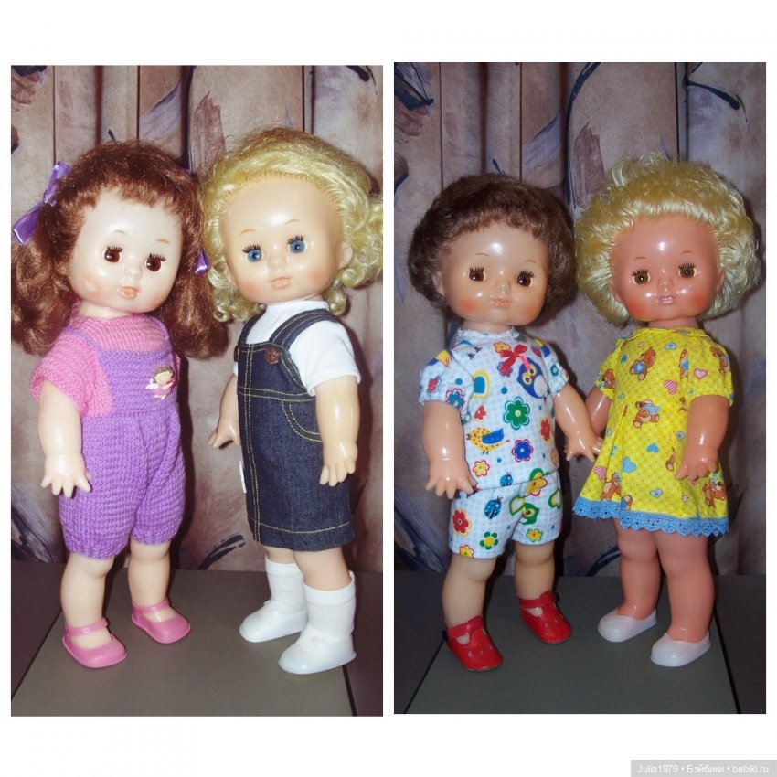 Советские куколки Рита и Люся Нахабинская фабрика игрушек