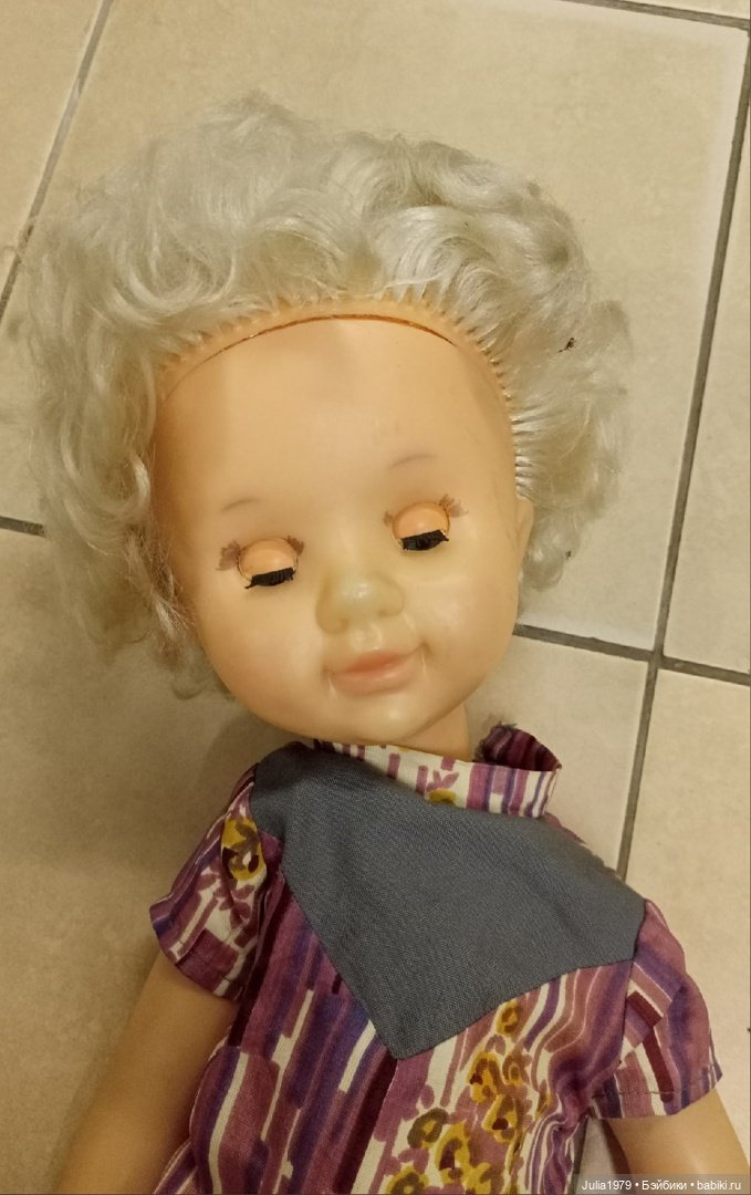Очередное пополнение моей коллекции. Советская редкая куколка Харьковская фабрика "Салют"