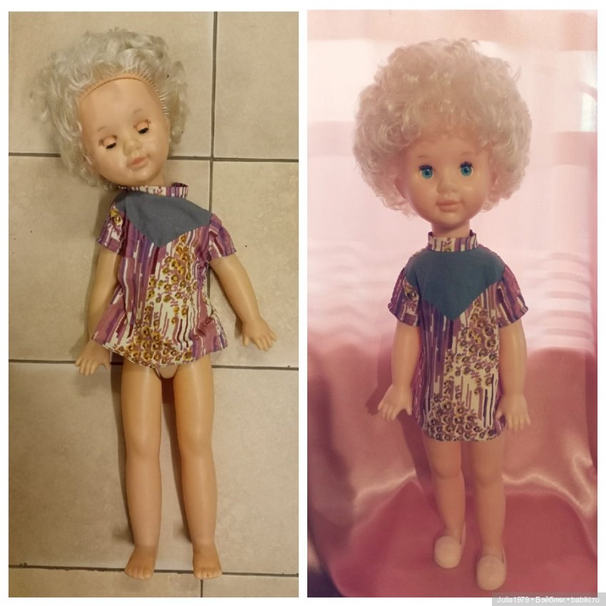 Очередное пополнение моей коллекции. Советская редкая куколка Харьковская фабрика "Салют" (фото 8)