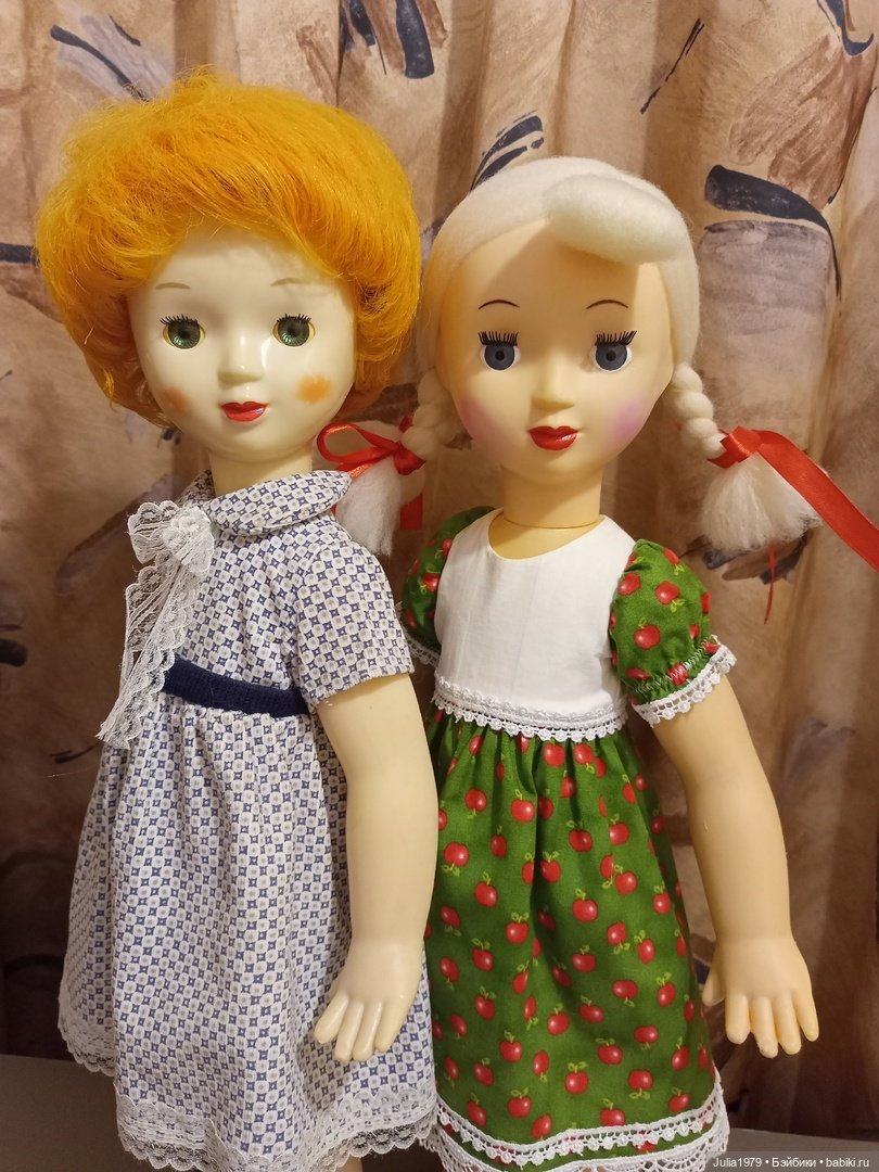 Советские редкие куколки - сестрички. Нахабинская фабрика игрушек (фото 7)