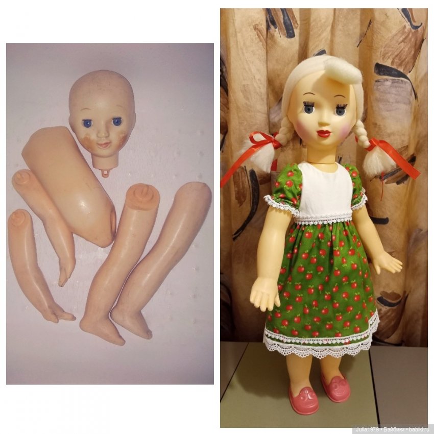 Советские редкие куколки - сестрички. Нахабинская фабрика игрушек.