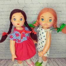Таня и Ляля советские куколки фабрики "Победа".