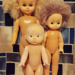 Одним лотом три советские куклы.
