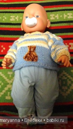 полосатый пуловер