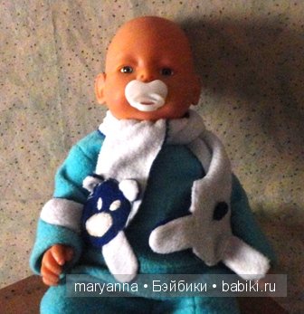 шарф с мишкой