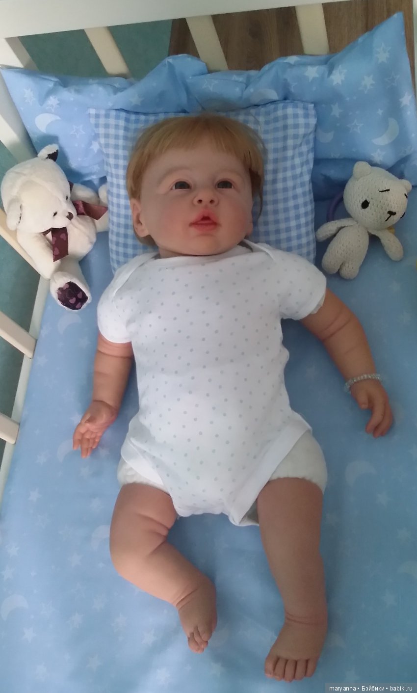 Спят усталые игрушки, книжки спят. Одеяла и подушки ждут... реборнят (фото 3)