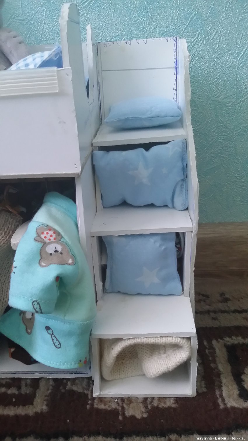 Курносики, спать пора. Постельное белье для Закари и Елисы, игровых пупсов CF Doll (фото 9)