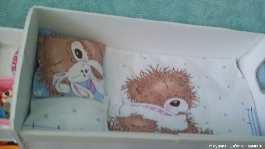 Курносики, спать пора. Постельное белье для Закари и Елисы, игровых пупсов CF Doll (фото 3)