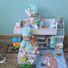 Мы строили, мы строили ,  и наконец -построили.  Наш долгострой - спальный уголок для двойняшек Закари и Елисы