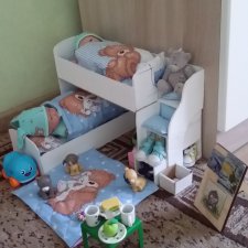 Курносики, спать пора.  Постельное белье для Закари и Елисы,  игровых пупсов CF Doll