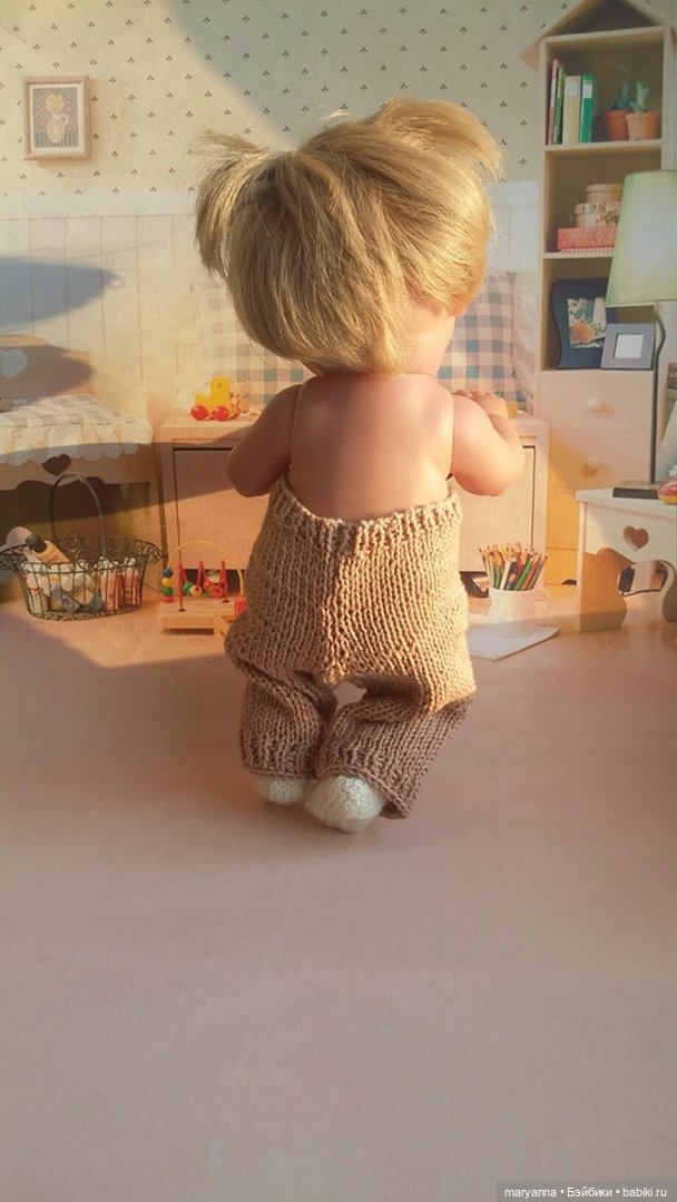 Описание вязания штанишек для куклы Пепиты от Антонио Хуан Мунекас 21 см | Бэйбики Описание вязания штанишек для куклы Пепиты от Антонио Хуан Мунекас 21 см (фото 3)