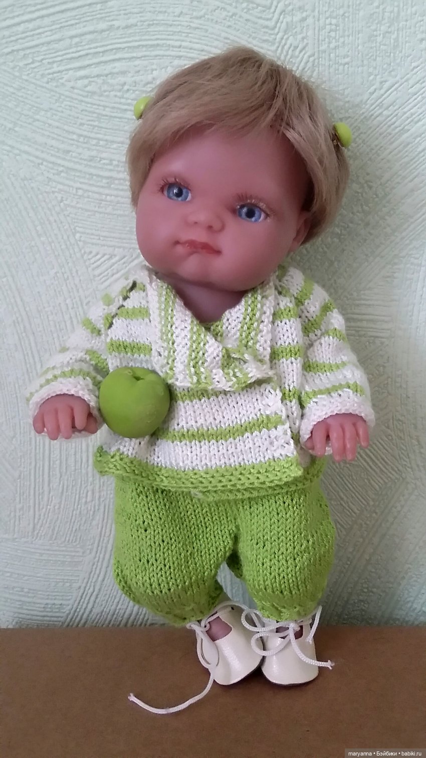 " Зелёное яблоко" для Миленки. Комплект по МК Марины Кащенковой для Пепиты AJM | Бэйбики " Зелёное яблоко" для Миленки. Комплект по МК Марины Кащенковой для Пепиты AJM (фото 5)