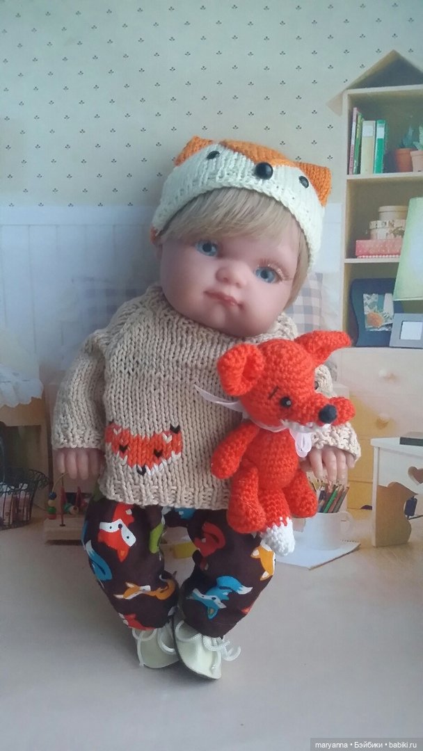 Шапочка " Лисичка" . Описание вязания на куколку Пепиту от Антонио Хуан Мунекас | Бэйбики Шапочка " Лисичка" . Описание вязания на куколку Пепиту от Антонио Хуан Мунекас (фото 3)