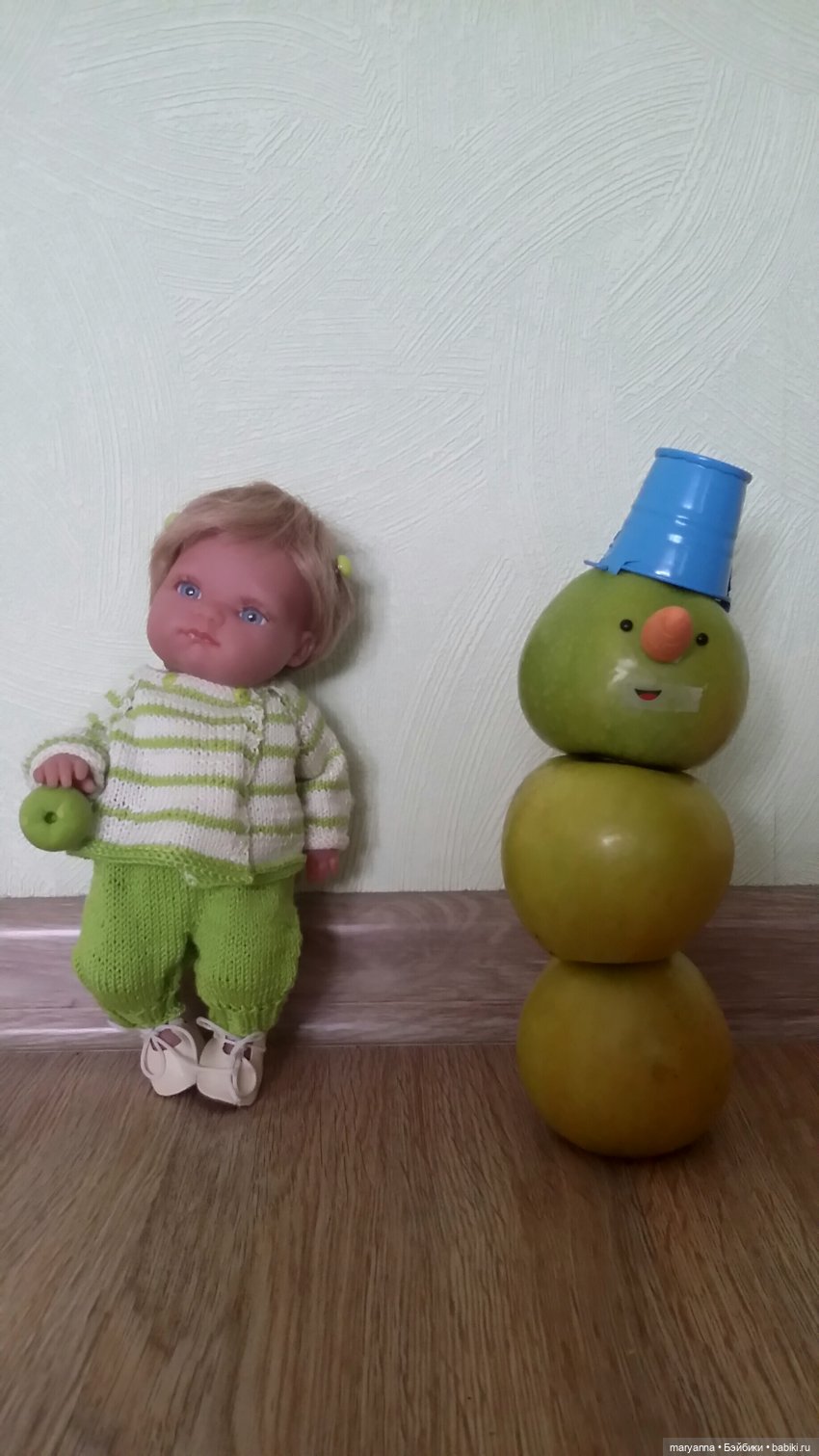 " Зелёное яблоко" для Миленки. Комплект по МК Марины Кащенковой для Пепиты AJM | Бэйбики " Зелёное яблоко" для Миленки. Комплект по МК Марины Кащенковой для Пепиты AJM (фото 10)