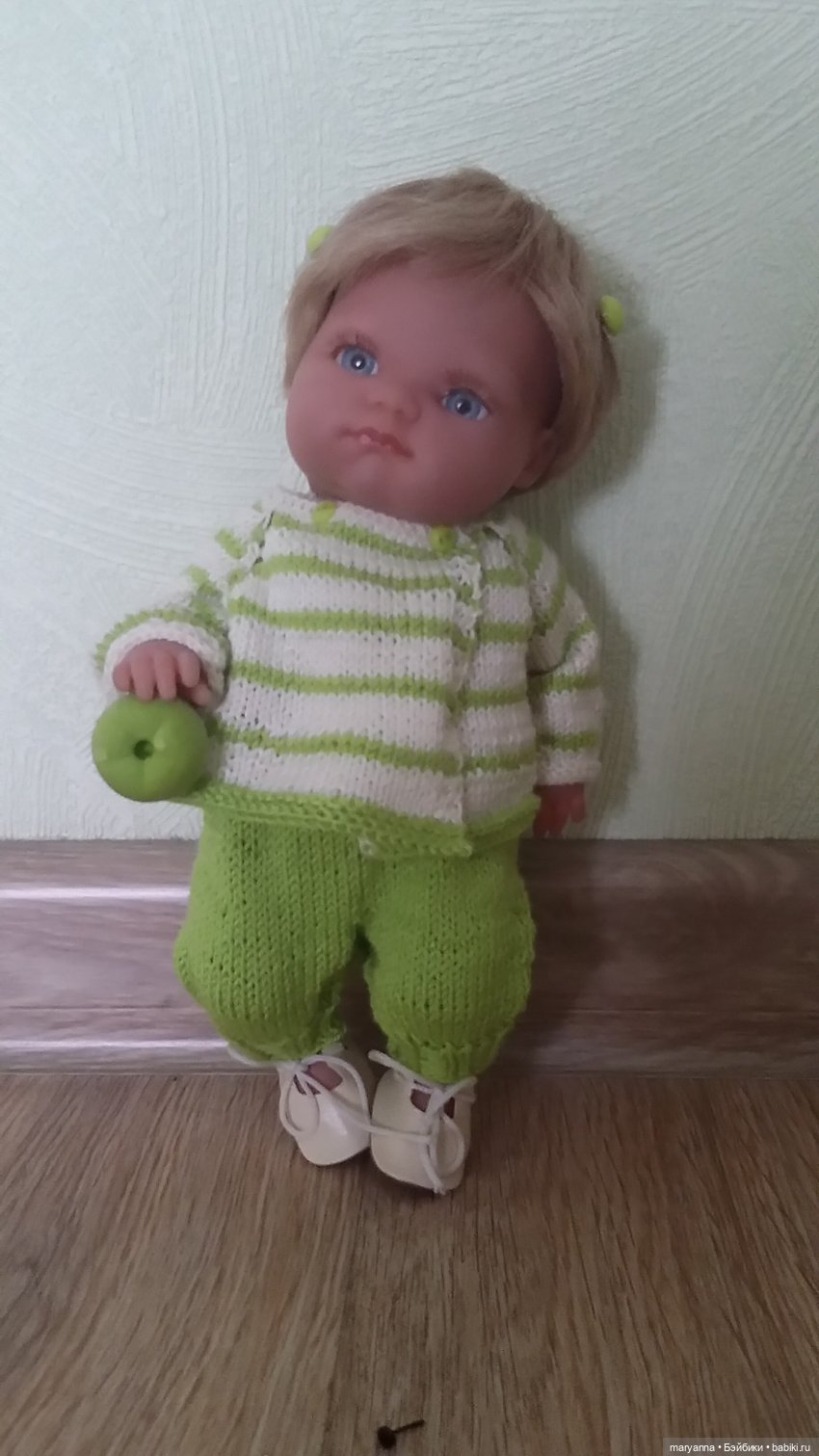 " Зелёное яблоко" для Миленки. Комплект по МК Марины Кащенковой для Пепиты AJM | Бэйбики " Зелёное яблоко" для Миленки. Комплект по МК Марины Кащенковой для Пепиты AJM (фото 7)