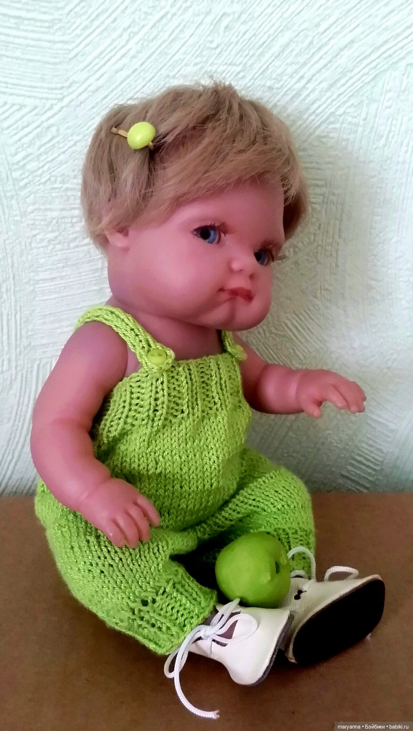 " Зелёное яблоко" для Миленки. Комплект по МК Марины Кащенковой для Пепиты AJM | Бэйбики " Зелёное яблоко" для Миленки. Комплект по МК Марины Кащенковой для Пепиты AJM (фото 3)
