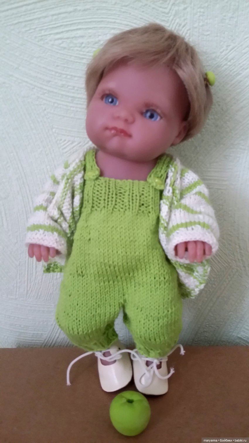 " Зелёное яблоко" для Миленки. Комплект по МК Марины Кащенковой для Пепиты AJM | Бэйбики " Зелёное яблоко" для Миленки. Комплект по МК Марины Кащенковой для Пепиты AJM (фото 4)