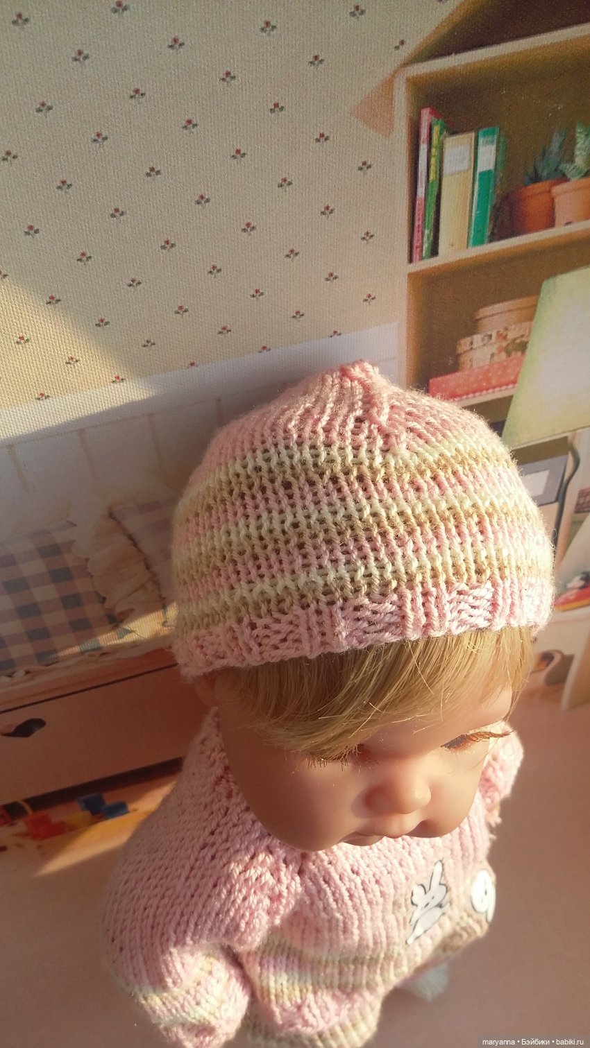 Комплект "Полосочки". Описание вязания для Пепиты от Антонио Хуан Мунекас 21 см | Бэйбики Комплект "Полосочки". Описание вязания для Пепиты от Антонио Хуан Мунекас 21 см (фото 6)