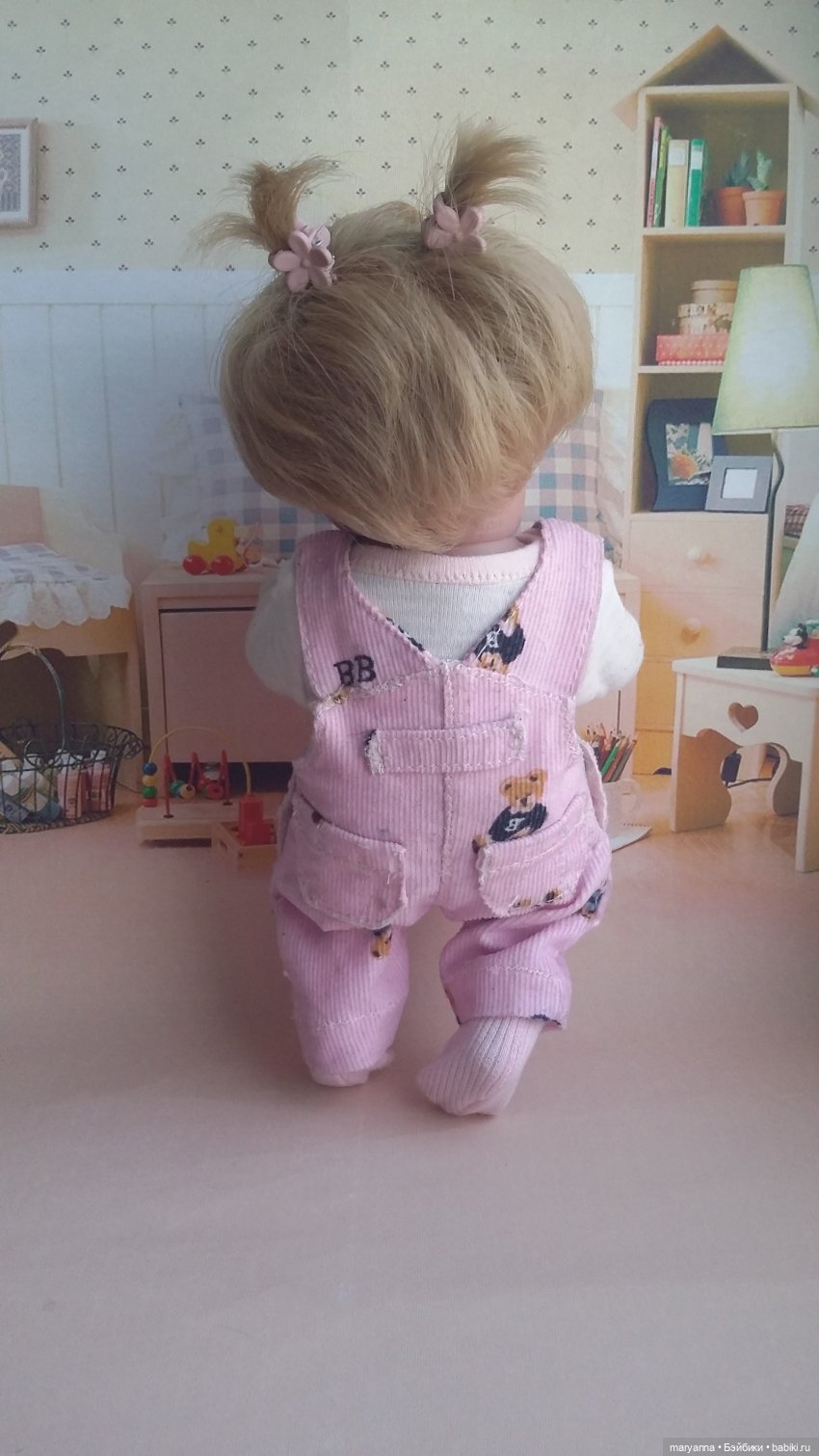 Детский сад. Штаны на лямках. Комбинезон на лямках для Пепиты от AJM. С выкройкой | Бэйбики Детский сад. Штаны на лямках. Комбинезон на лямках для Пепиты от AJM. С выкройкой (фото 4)