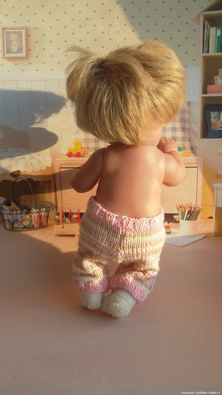 Комплект "Полосочки". Описание вязания для Пепиты от Антонио Хуан Мунекас 21 см | Бэйбики Комплект "Полосочки". Описание вязания для Пепиты от Антонио Хуан Мунекас 21 см (фото 4)
