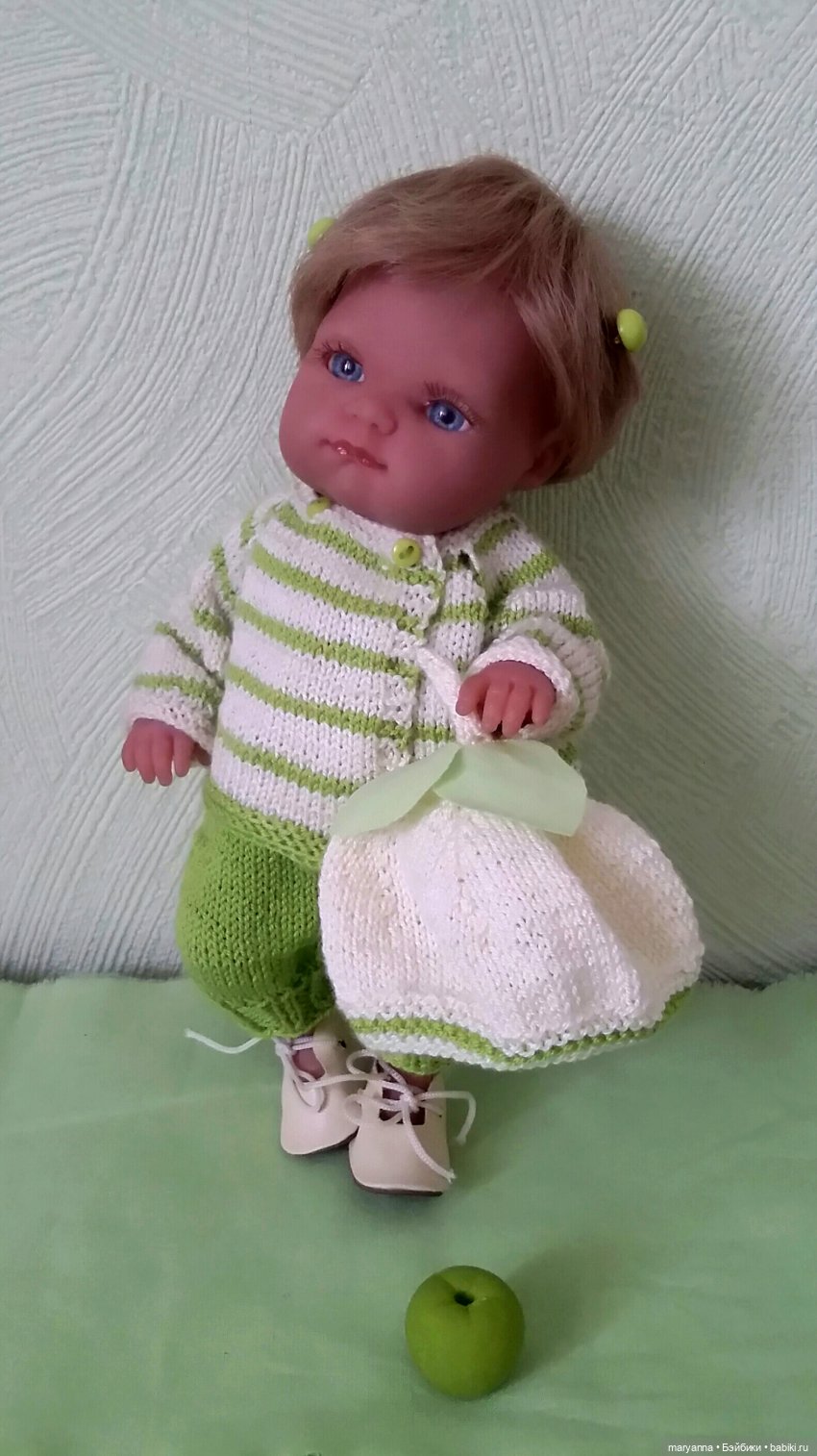 " Зелёное яблоко" для Миленки. Комплект по МК Марины Кащенковой для Пепиты AJM | Бэйбики " Зелёное яблоко" для Миленки. Комплект по МК Марины Кащенковой для Пепиты AJM (фото 9)